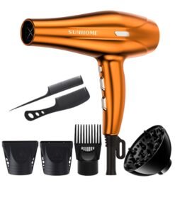 Sunhome 7-Piece Professional Hair Dryer Set ,2200W Rose Gold