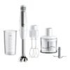 BRAUN 4 in 1 MultiQuick 7 MQ 7035 Hand Blender - with ActiveBlade technology, Blender & Food Processor 1000 W MQ7035BI White/Silver