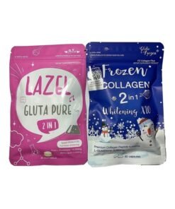Gluta Frozen Collagen Whitening and Pure L-Glutathione Set