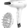 BRAUN Satin Hair 3 Power Perfection Hairdryer With Iontec And Styling Nozzle 2000 Watts 19.6 x 10 x 28.5cm