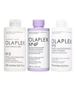 Olaplex No.3 Hair Perfector 250ml, No4P Toning Shampoo 250ml and No.5 Bond Conditioner 250ml Bundles 600ml
