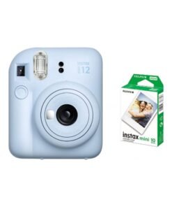 FUJIFILM Instax Mini 12 Instant Film Camera With Pack Of 10 Films Pastel Blue