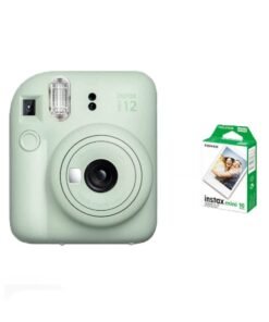 FUJIFILM Instax Mini 12 Instant Film Camera With Pack Of 10 Films Mint Green
