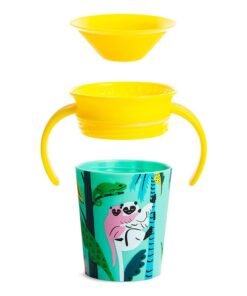 Munchkin Miracle 360 Wildlove Trainer Cup 6 Oz/ 177 Ml 2 Pack Bee/lemur - Image 3
