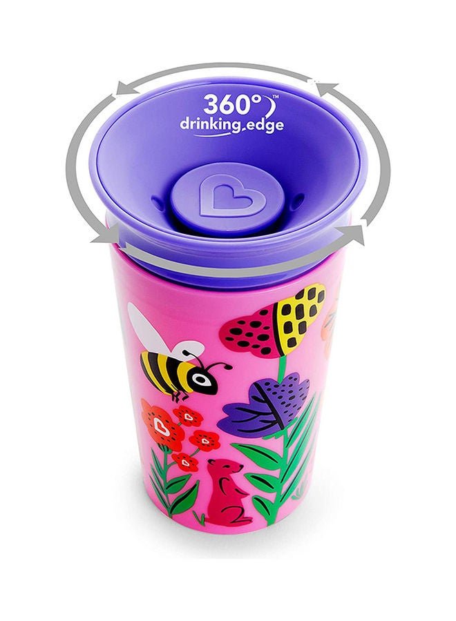 Munchkin Miracle 360 Wildlove Sippy Cup 9 Oz / 266 Ml 2 Pack Bee/lemur - Image 3
