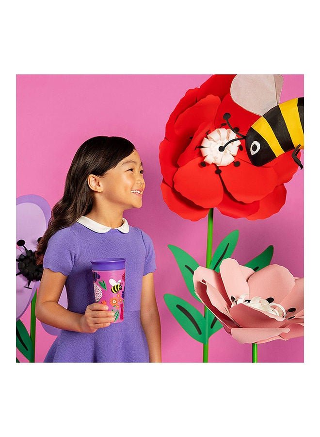 Munchkin Miracle 360 Wildlove Sippy Cup 9 Oz / 266 Ml 2 Pack Bee/lemur - Image 4