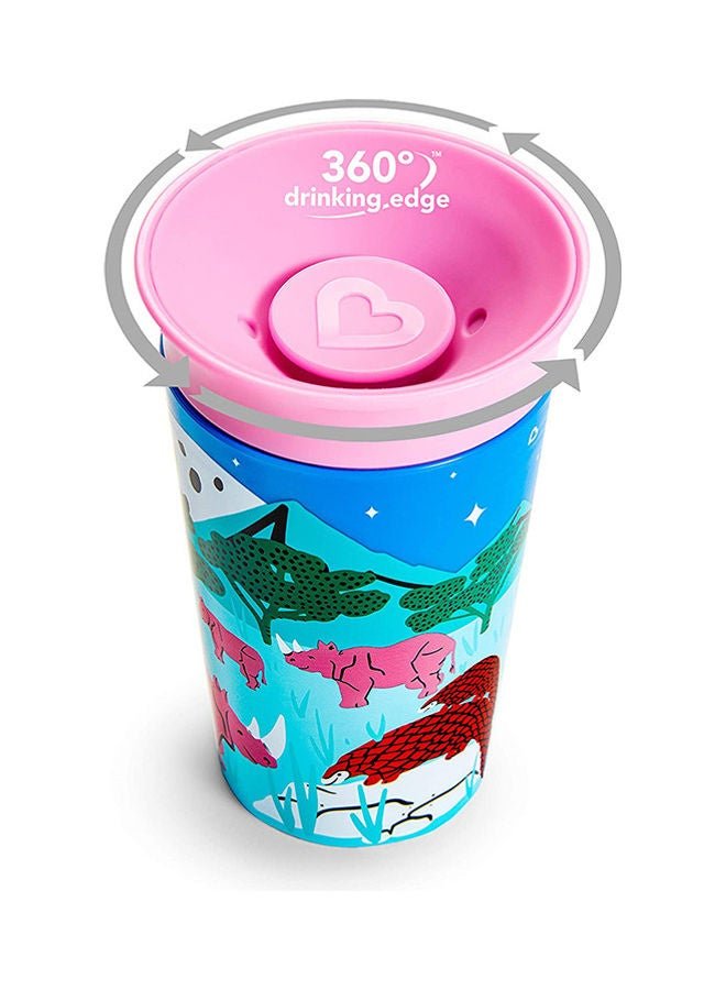Munchkin Miracle 360° Wildlove Sippy Cup 9oz/266ml Rhino and Tiger 2 Pack - Image 3