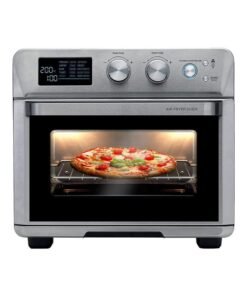 KENWOOD 2 In 1 Oven Plus Air Fryer Toaster Grill With Large Capacity Rotisserie Function For Frying Roasting Grilling Broiling Baking Browning Defrosting Heating 25 L 1700 W MOA26.600SS Silver