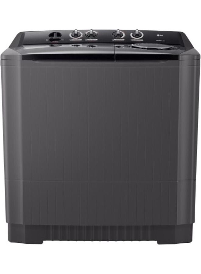 LG 14 Kg Twin Tub Washing Machine Wind Jet Dry, Roller Jet, 3 Wash Programs 14 kg P2061NT Grey
