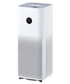 Xiaomi Smart Air Purifier 4 Pro 500m³/h, HEPA & Carbon Filter, OLED Display, Smart Control, Low Noise – Ideal for Large Rooms Up to 60m², Removes Allergens, Pollutants & Odors – White BHR5058EN White