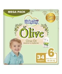 BabyJoy Olive Mega Pack Junior XXL Diapers, 16 - 25 kg, 34 X 2, 68 Count