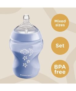 Alternative view of tommee tippee Closer To Nature Newborn Baby Bottle Starter Kit, Breast-Like Teats With Anti-Colic Valve, Mixed Sizes, Pink