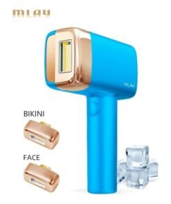 MLAY 2023 Updated T14 IPL Laser Painless Hair Removal Device With Bikini And Face Lamp 3℃ Cold Compress/5-Levels/500000 Pulses Sky Blue