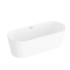 Vitra Geo 170×80 freestanding bathtub – glossy acrylic design