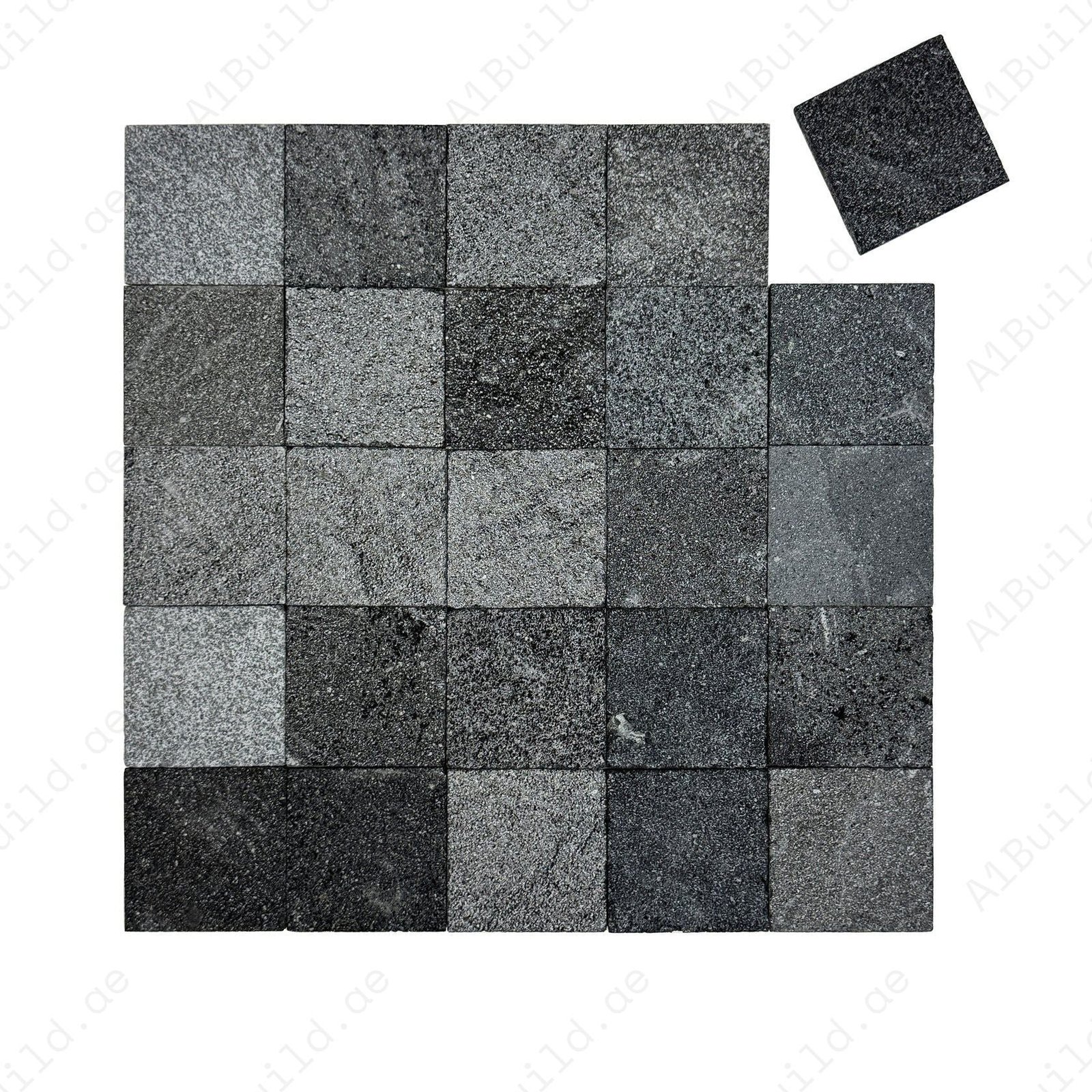 Natural Sukabumi Black Lava Stone Tiles - Image 2