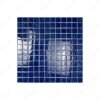 Midnight Splendor Series Navy Blue Ice Flower Crystalline Glazed Porcelain Mosaic