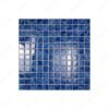 Midnight Splendor Series Neon Blue Iced Flower Texture Crystalline Glazed Porcelain Mosaic