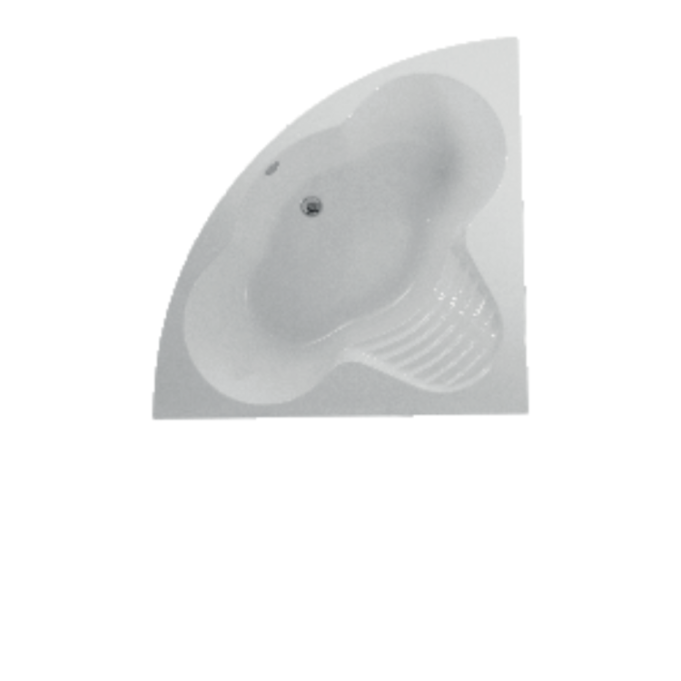 Zayn acrylic corner bathtub size 140×140 cm - Image 2
