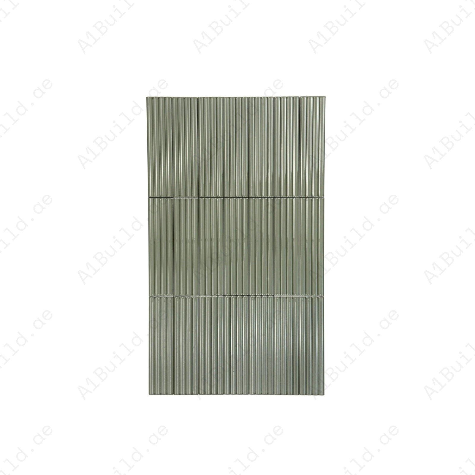 Pale Mint Glossy Ceramic Artisanal Tile
