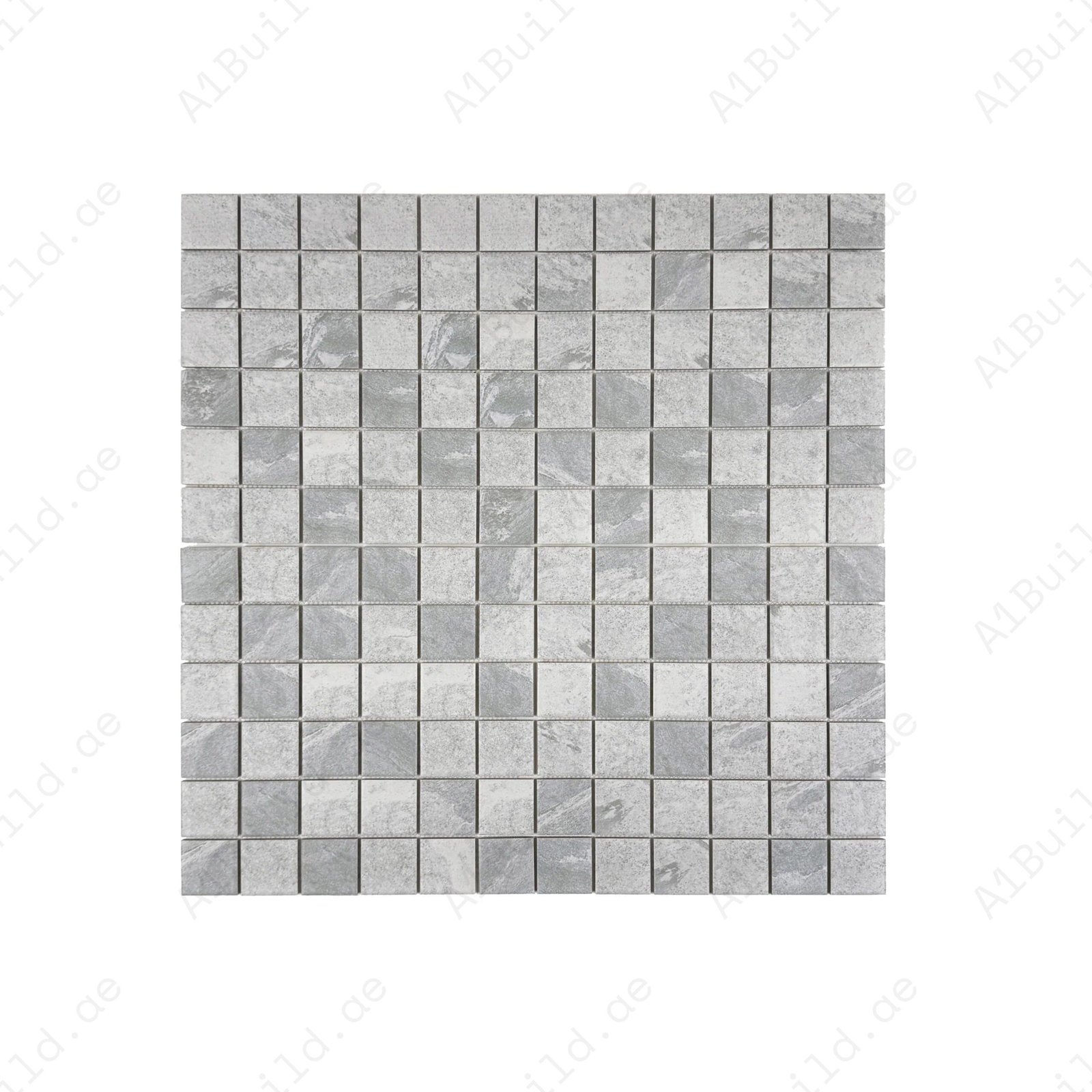 Majestic Naturale Glacier Grey Stone Pattern Flat Surface Porcelain Mosaic