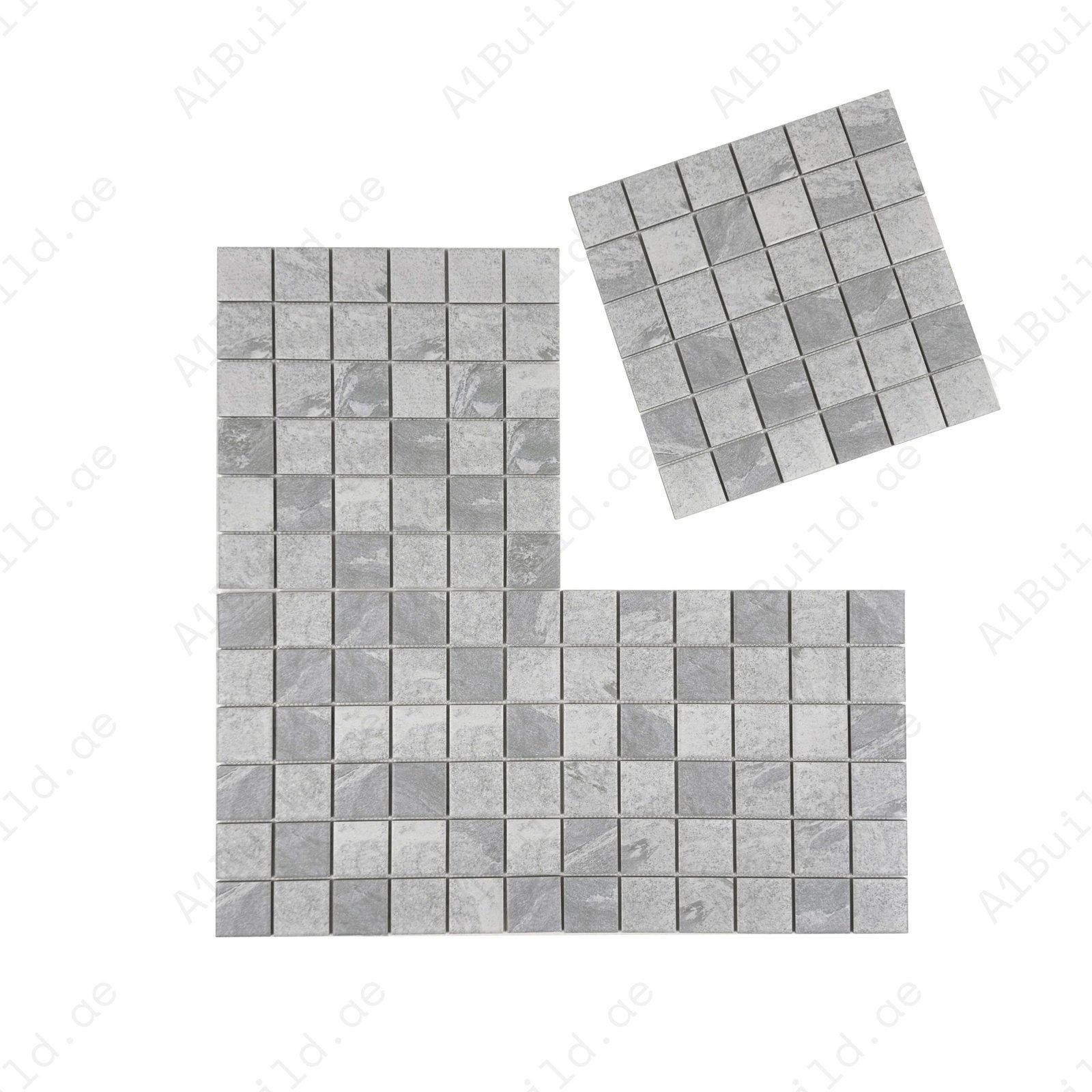 Majestic Naturale Glacier Grey Stone Pattern Flat Surface Porcelain Mosaic - Image 2