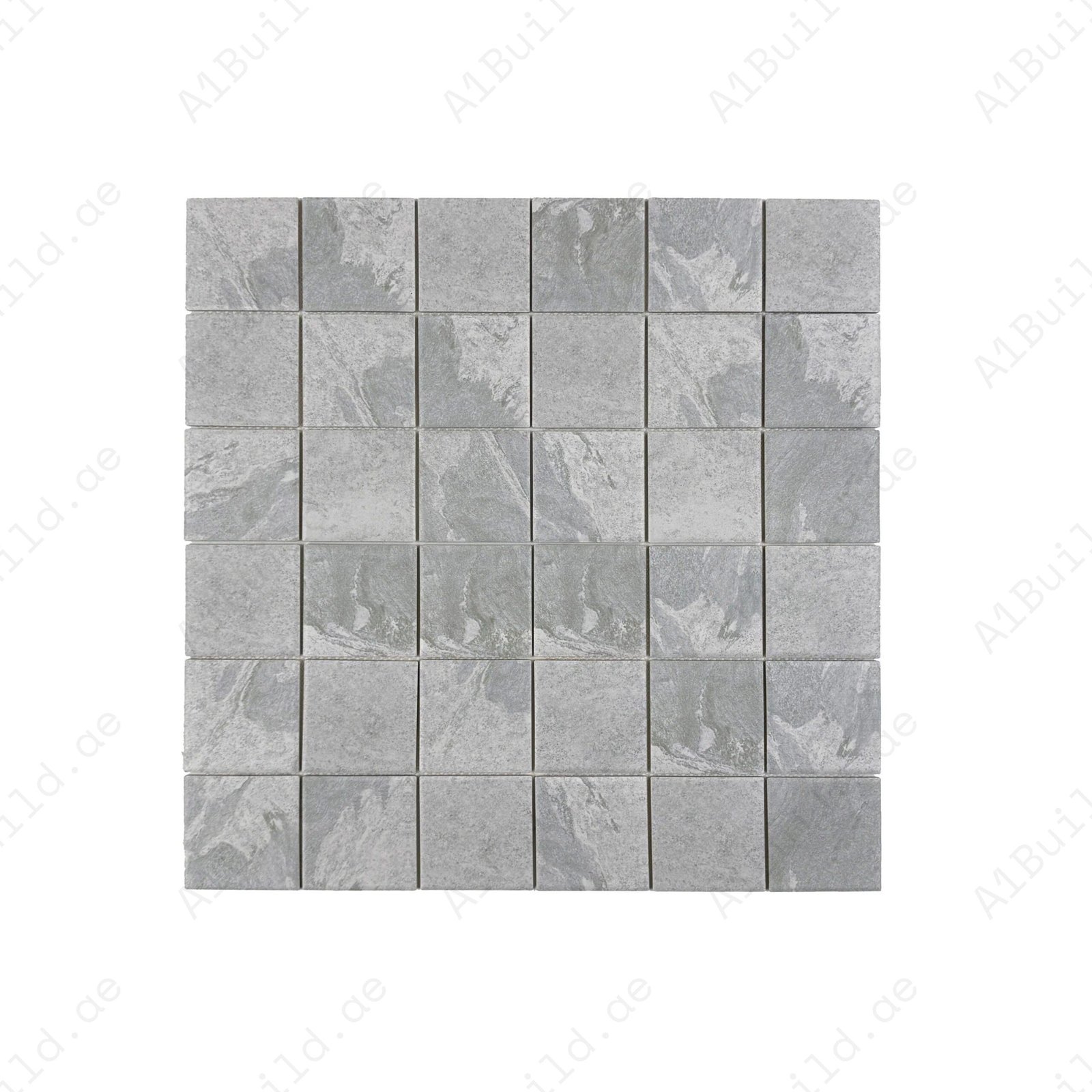 Majestic Naturale Glacier Grey Stone Pattern Flat Surface Porcelain Mosaic