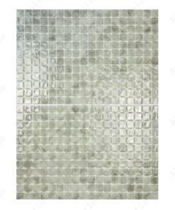 Spanish Mosaic Series White & Light Grey Mixed Recycled Glass Mosaic