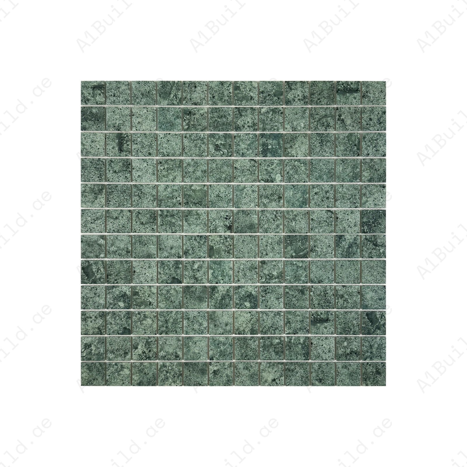 Limestone Porcelain Tile Series Green Flat Surface Matt Porcelain Mosaic