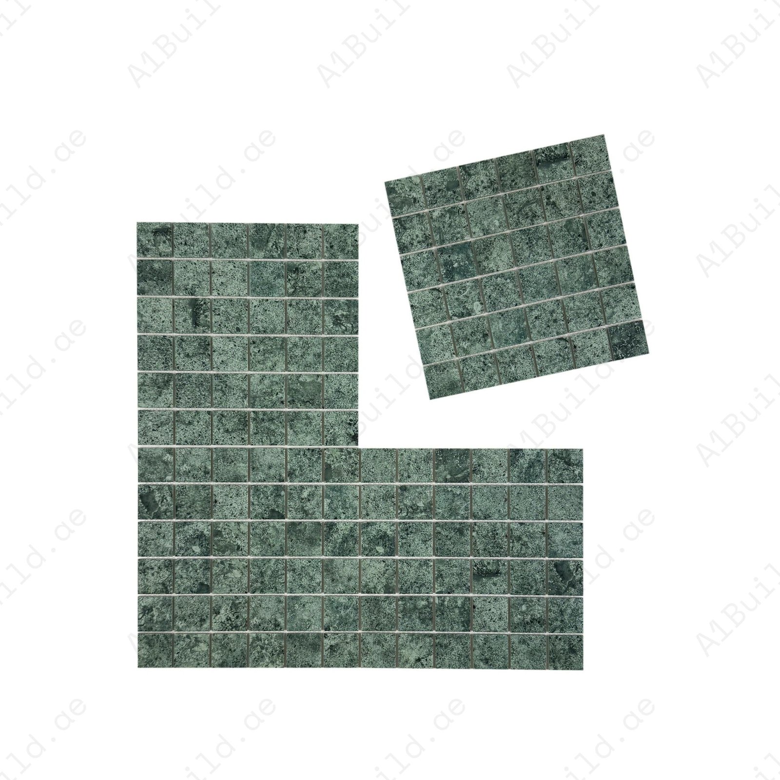 Limestone Porcelain Tile Series Green Flat Surface Matt Porcelain Mosaic - Image 2