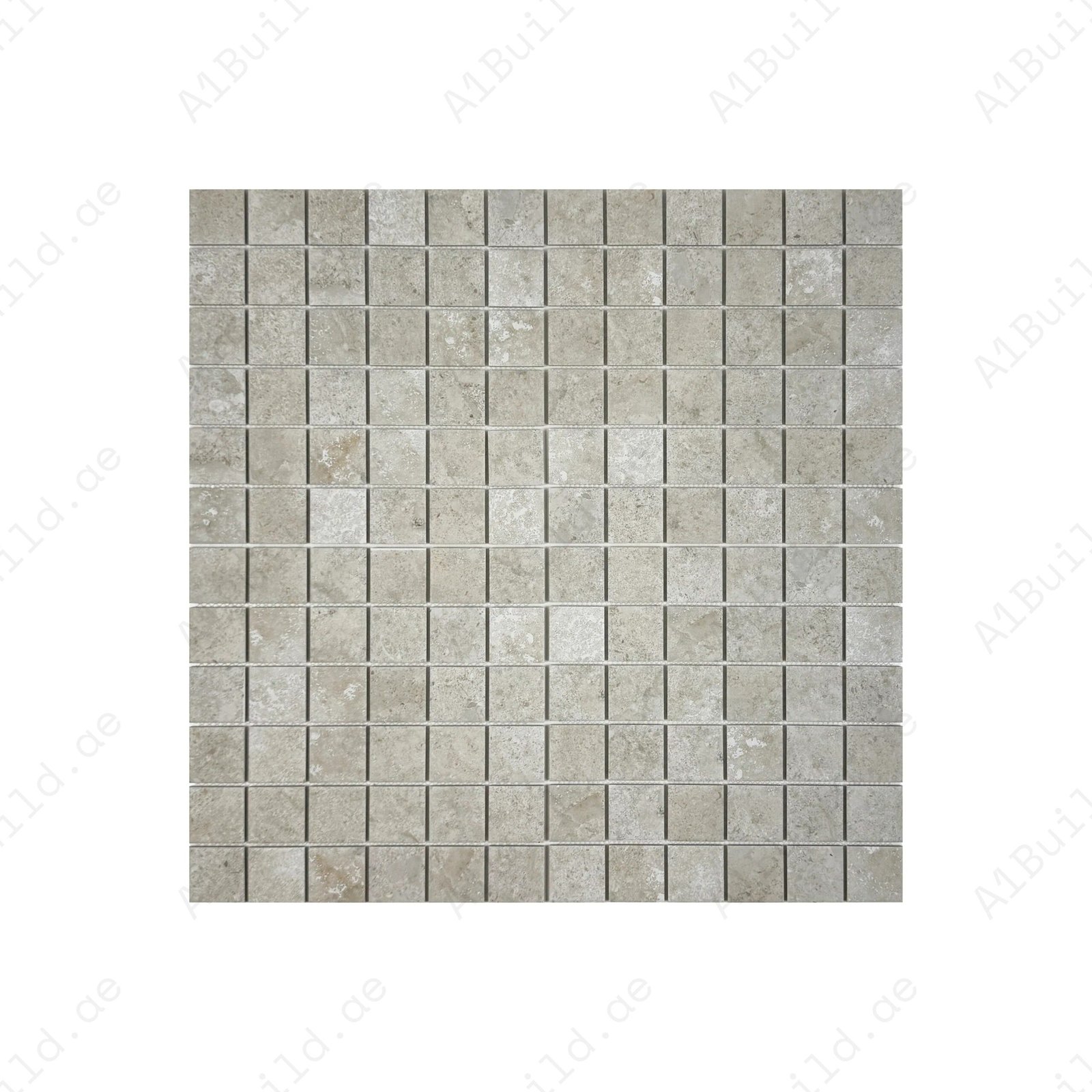 Limestone Porcelain Tile Series Light Beige Flat Surface Matt Porcelain Mosaic