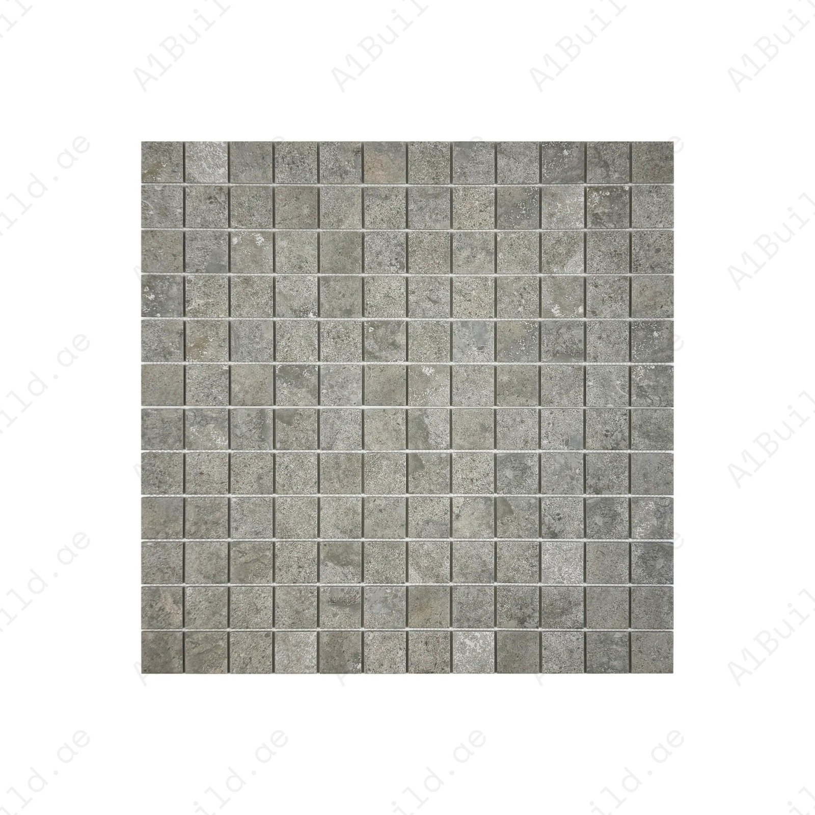 Limestone Porcelain Tile Series Medium Grey Flat Surface Matt Porcelain Mosaic