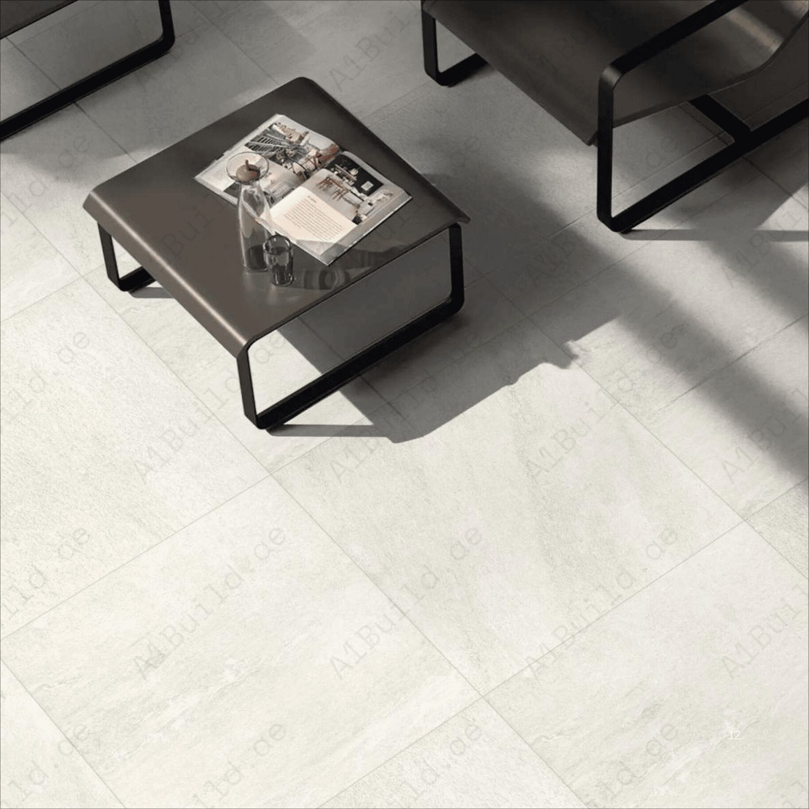 Quarzo White Rough Matt (R11) Outdoor Porcelain Tiles | 60x120cm Heavy Duty (R11) Slip-Resistant Flooring - Image 2