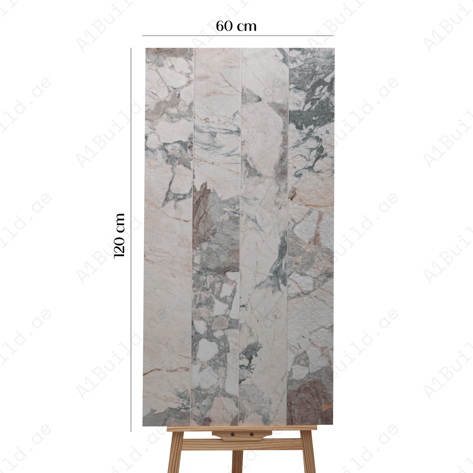 Rock Monti Venato Grey & Off White Porcelain Tile 60x120cm – Antiglare Matt Finish