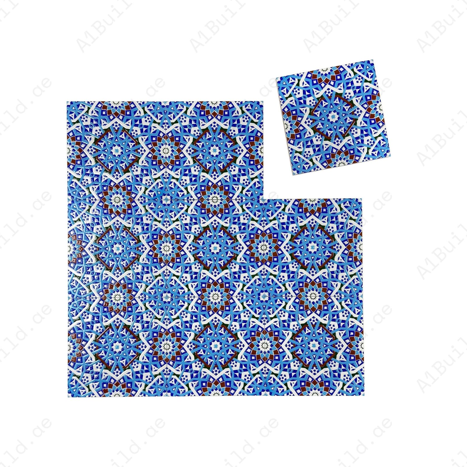 Royal Souk Moroccan Style Glossy Ceramic Tile Pattern 207 - Image 2