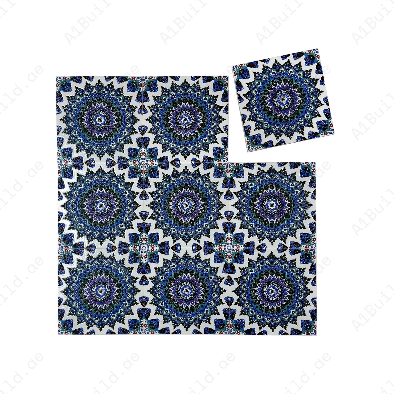 Royal Souk Moroccan Style Glossy Ceramic Tile Pattern 209 - Image 2