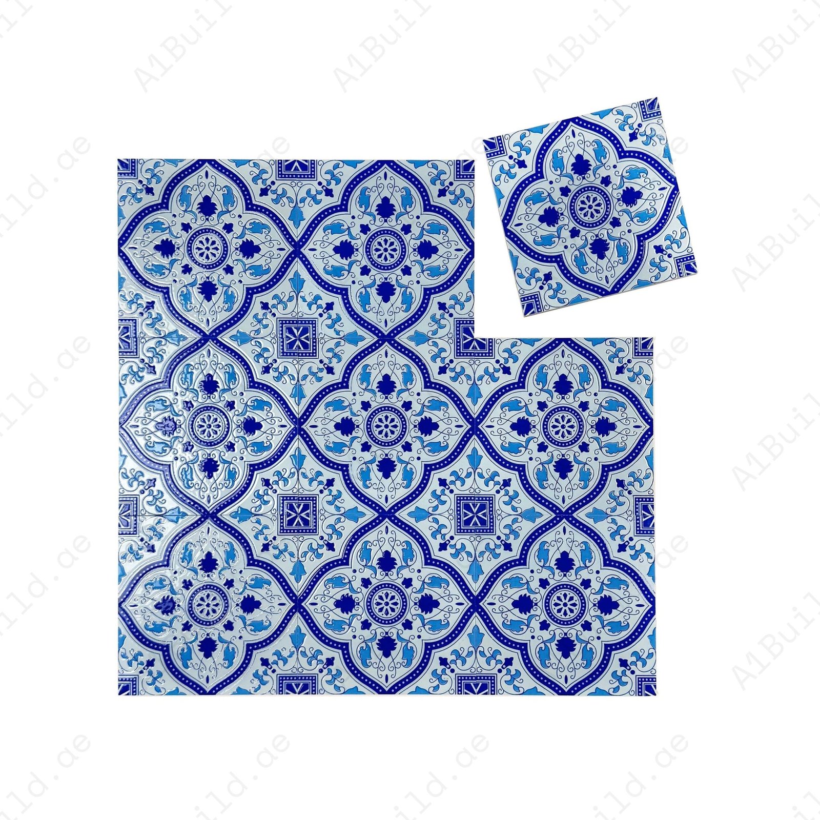 Royal Souk Moroccan Style Glossy Ceramic Tile Pattern 804 - Image 2