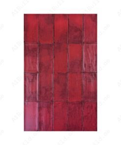 Ruby Red Matte Ceramic Artisanal Tile