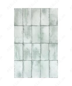 Sage Green Glossy Ceramic Artisanal Tile
