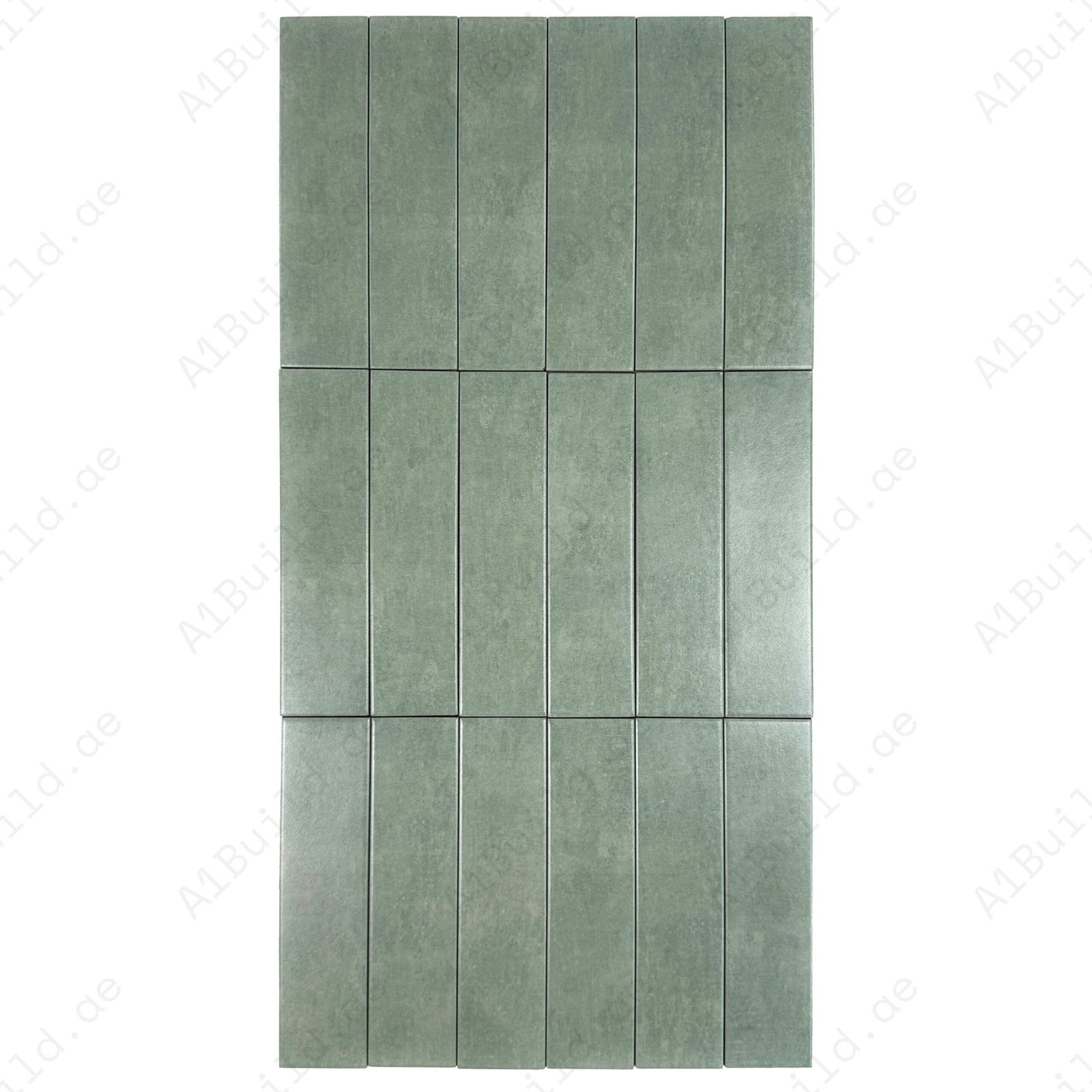 Sage Green Semimatte Porcelain Artisanal Tile
