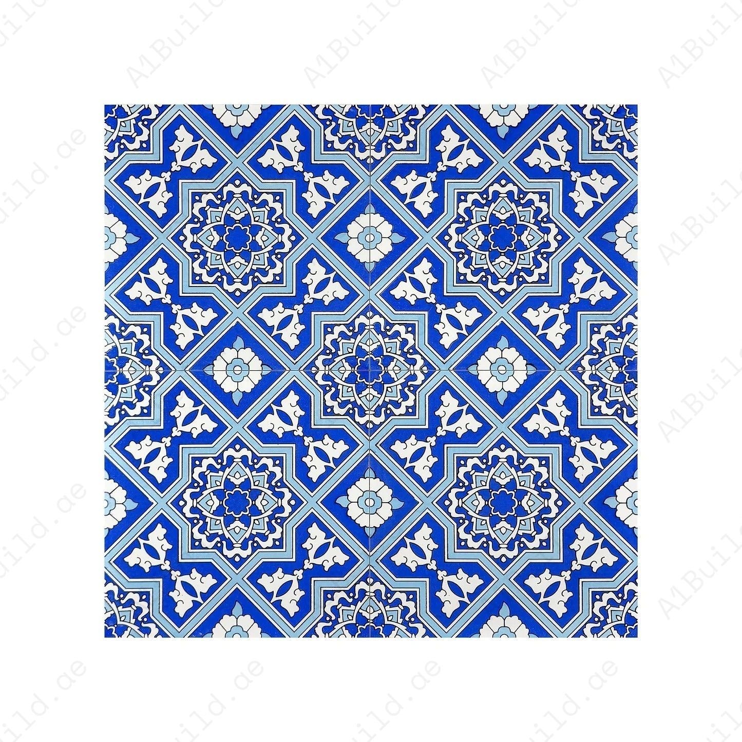 Sahara Splendor Moroccan Style Matte Ceramic Tile Pattern 301