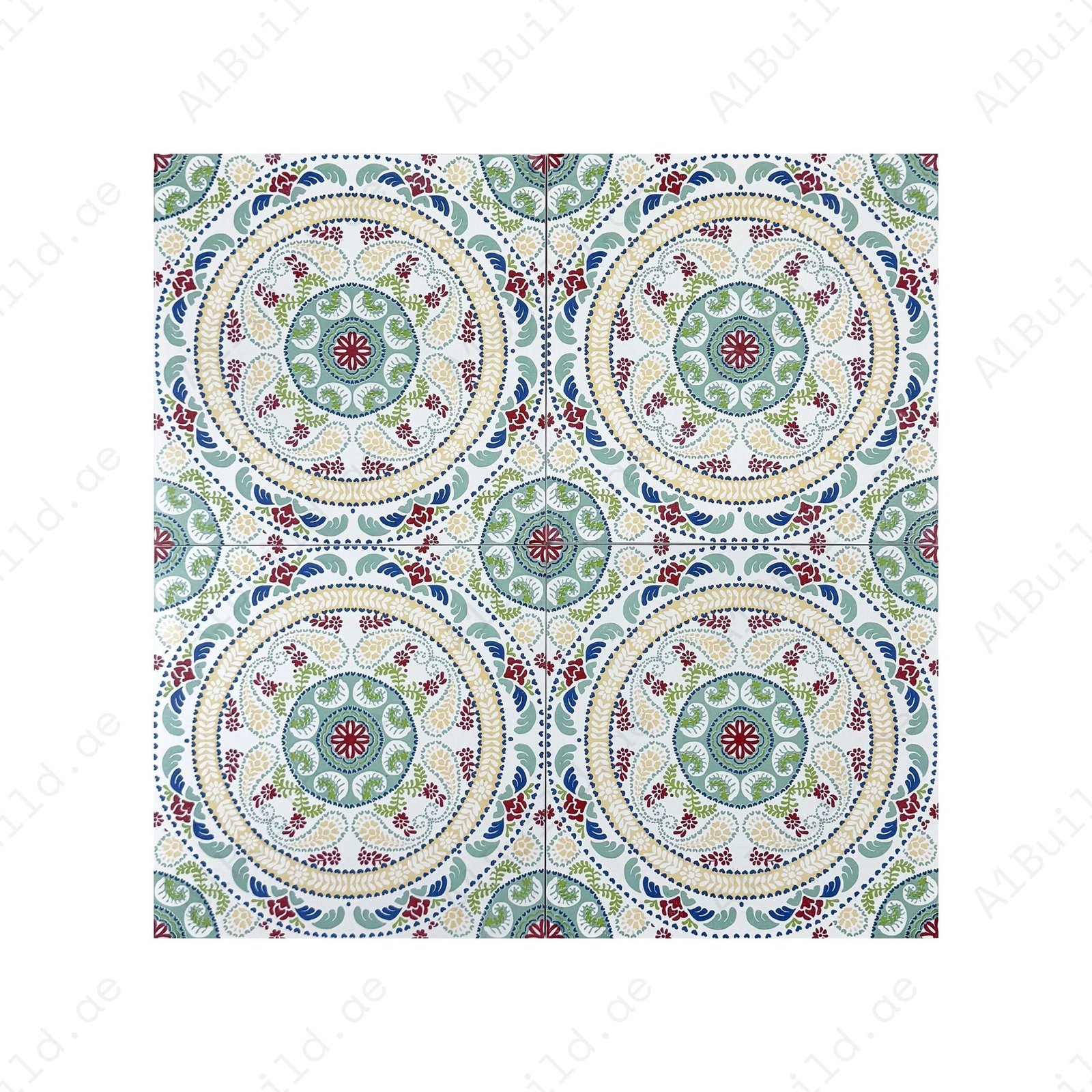 Sahara Splendor Moroccan Style Matte Ceramic Tile Pattern 305