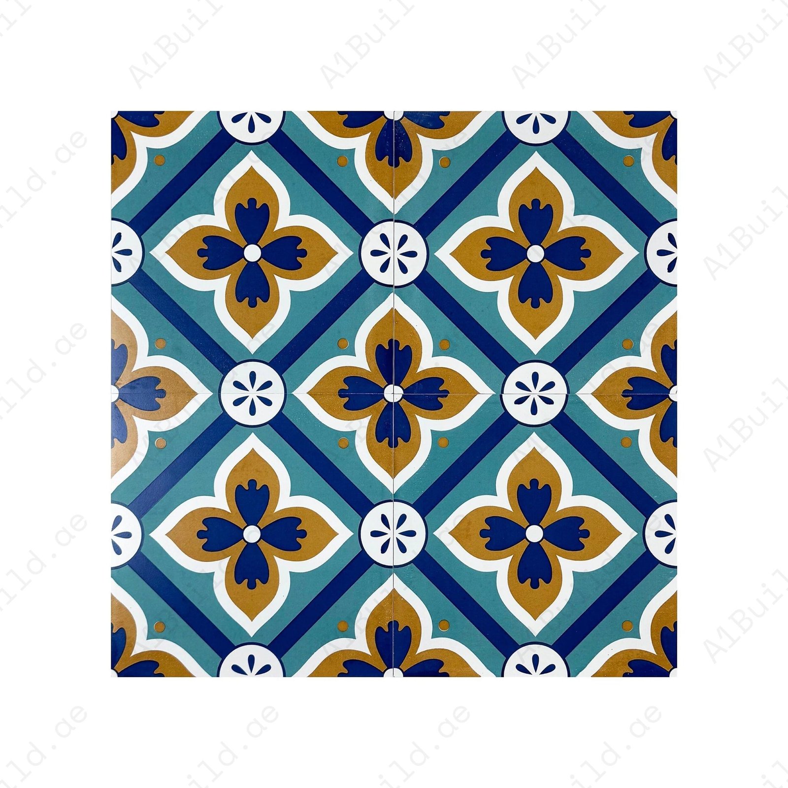Sahara Splendor Moroccan Style Matte Ceramic Tile Pattern 308