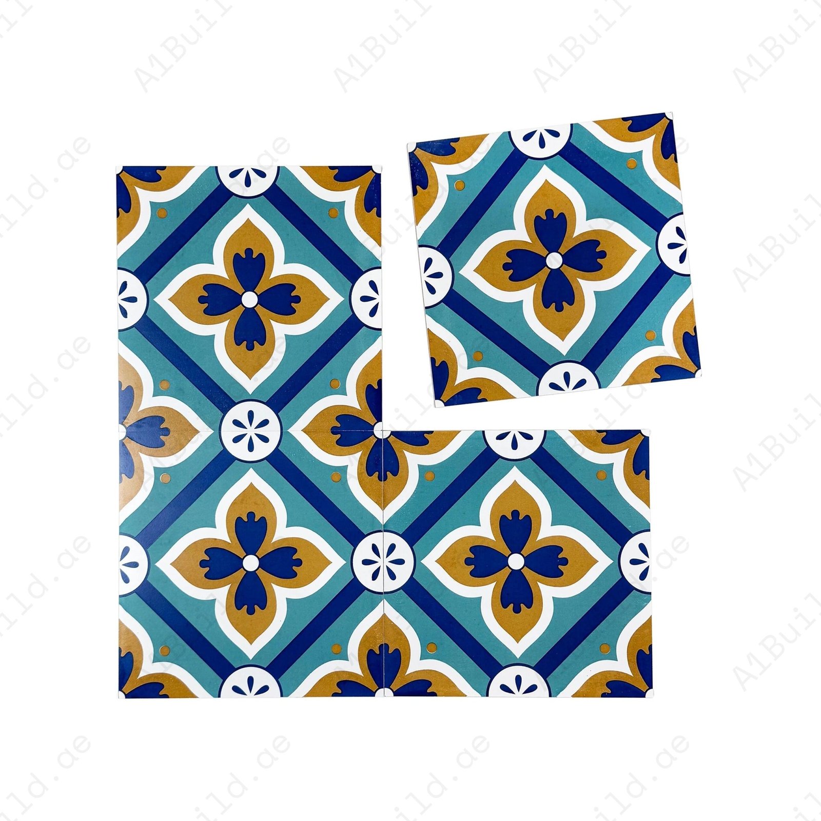 Sahara Splendor Moroccan Style Matte Ceramic Tile Pattern 308 - Image 2