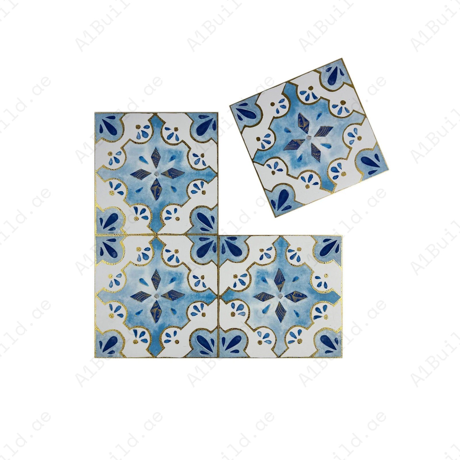 Sahara Splendor Series Moroccan Style Matte Ceramic Tile Pattern 325 - Image 2