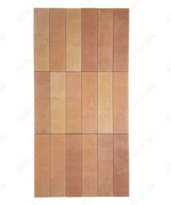 Sandy Brown & peachpuff Matte Porcelain Artisanal Tile