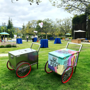 Angola- Africa Popsicle Ice Cream Cart Ice Cream Push Cart with Umbrella