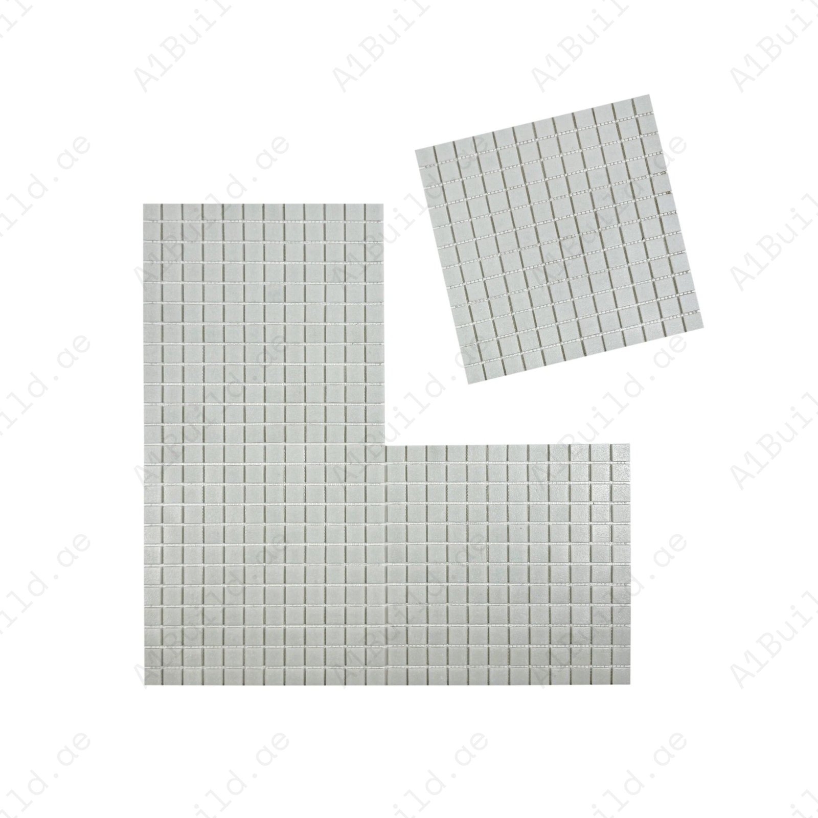 Serene Spectrum White Hot Melt Glass Mosaic - Image 2