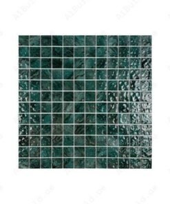 Serene Wave emerald green natural gradient design Porcelain Mosaic