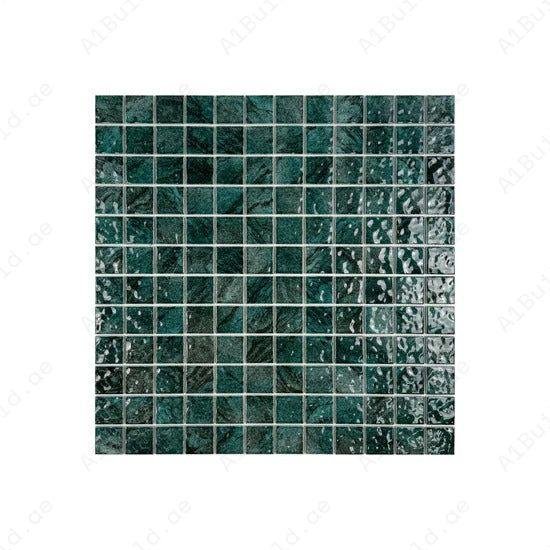 Serene Wave emerald green natural gradient design Porcelain Mosaic