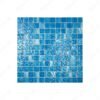 Serene Wave Cyan Blue Wave Pattern Crystalline Glazed Porcelain Mosaic